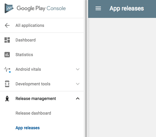 Google play console-App release